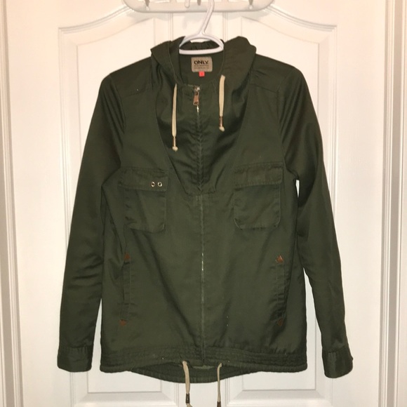Only Blue Behaviour Army Green Spring Jacket - Picture 1 of 3